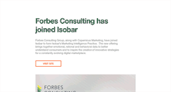 Desktop Screenshot of forbesconsulting.com