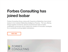 Tablet Screenshot of forbesconsulting.com